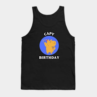 Capy Birthday | Capybara Pun Tank Top